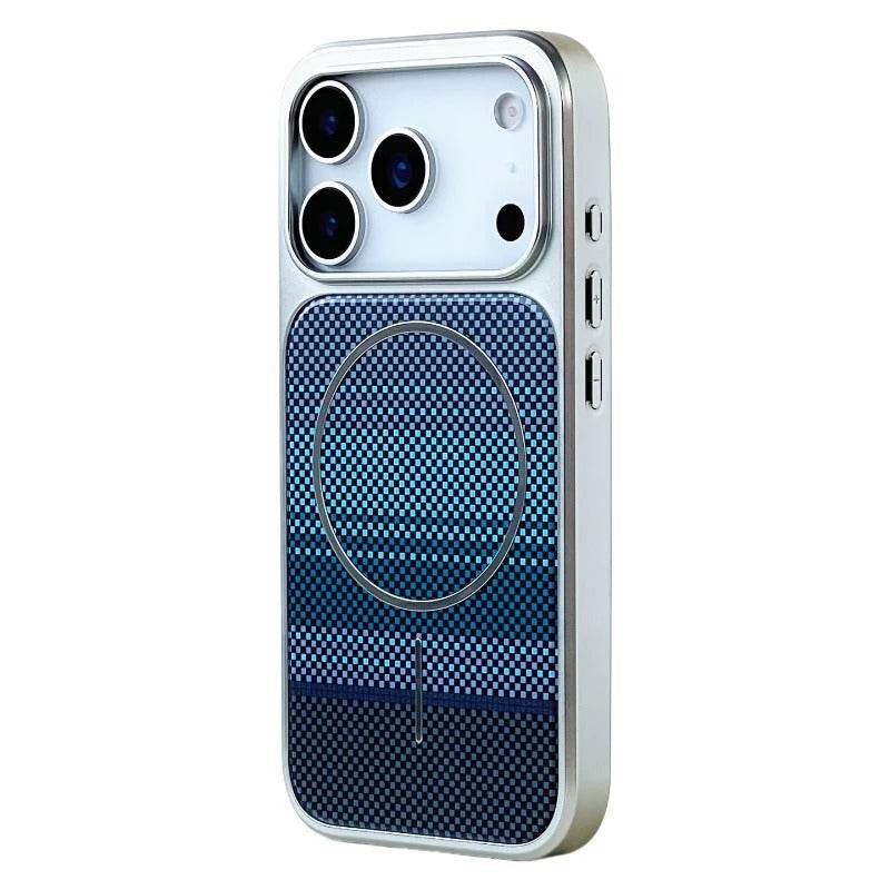 Carbon Fiber Magnetic Armor Case for iPhone 14–17 Series