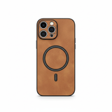 Magsafe Leather Shockproof Case for iPhone 11–17 Pro Max/Plus/Air/16e
