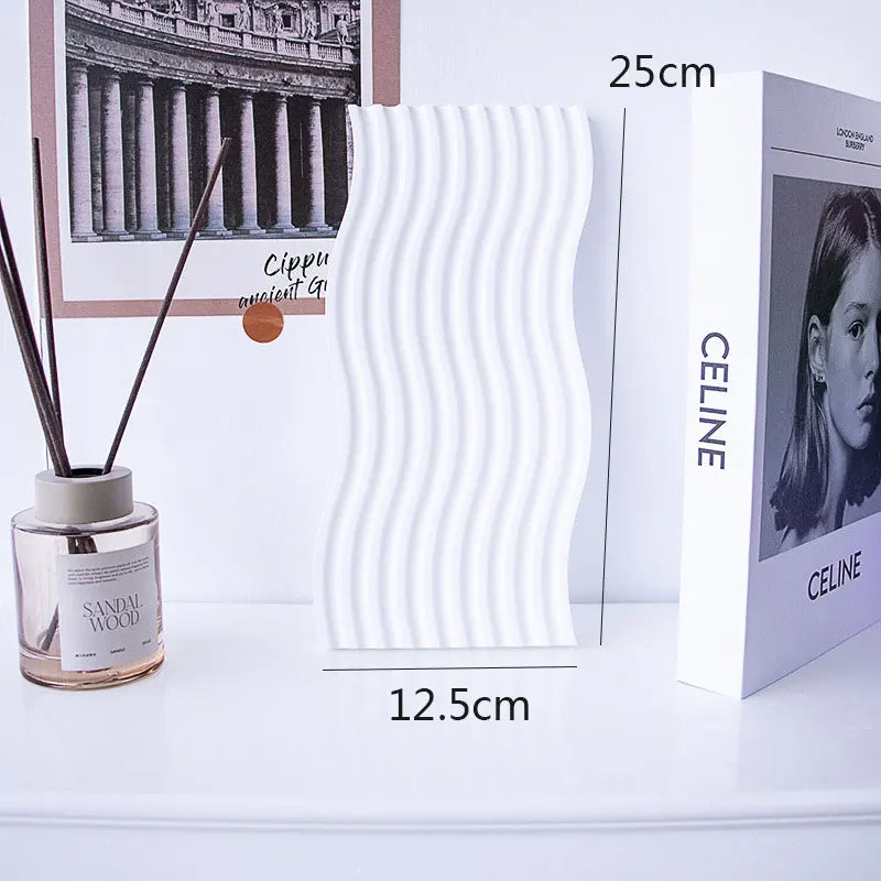 White Wave Texture Photography Tray
