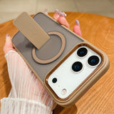 Magnetic Kickstand Matte Case for iPhone 14–17 Series