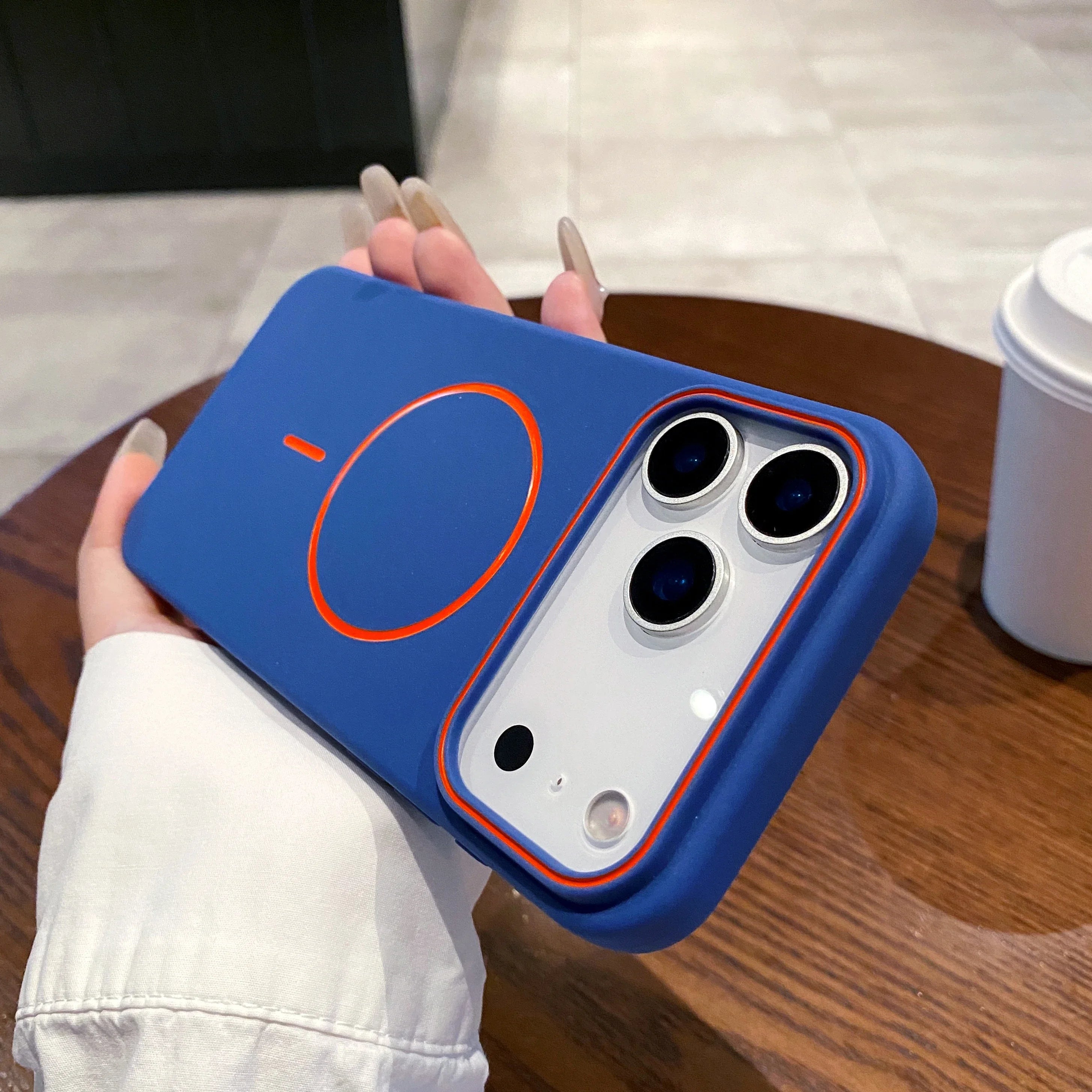 Frosted Magnetic MagSafe Case for iPhone