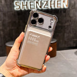 Plating Shockproof Magnetic Pulling Bracket Case For iPhone 17 16 15 14 Plus 13 12 11 Pro Max Air XR XS X Clear Bumper Cover