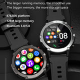 Military C21 Smart Watch Men Bluetooth Call Fitness Tracker 5ATM Waterproof Sport Wrist Smartwatch for iPhone Android Phone 2024