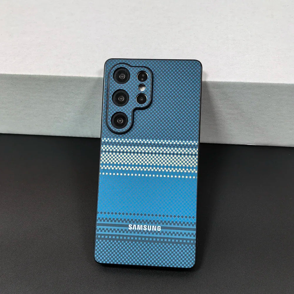 Color Blocking Sunset Pattern For Samsung Galaxy S25 S24 S23 S22 Ultra Case Soft TPU Shockproof  Phone Protective  Back Cover