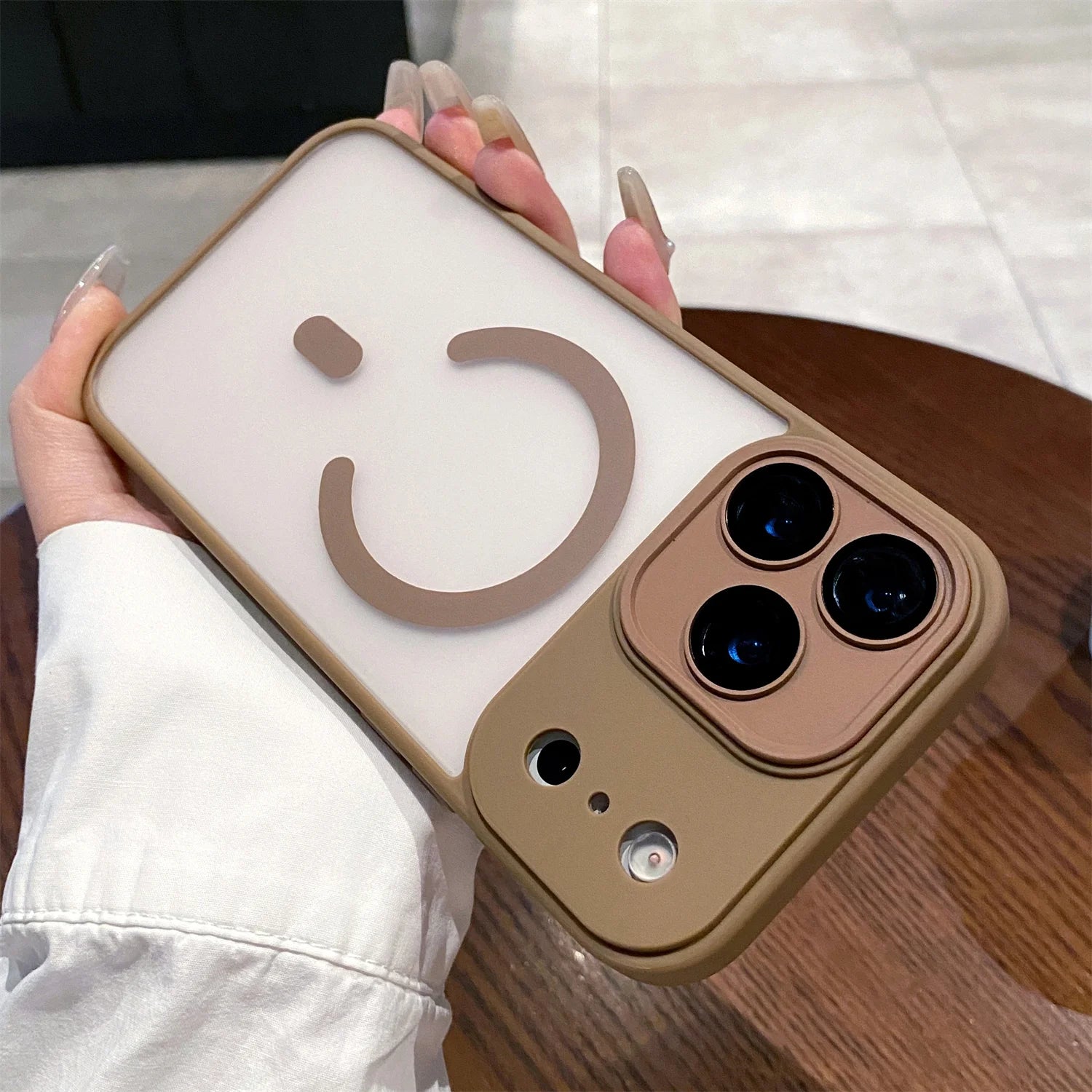 Transparent Magsafe IPhone17 Air Magnetic Shockproof Cover Matte Camera protection Case For iPhone 17 16 15 14Plus 13 12 Pro Max