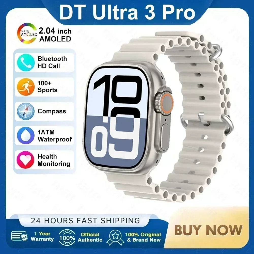 2025 New Original for Apple Watch Ultra Smart Watch Men 32G Memory MP4 Music Video 3D HD Bluetooth Call GPS Tracker smartwatches