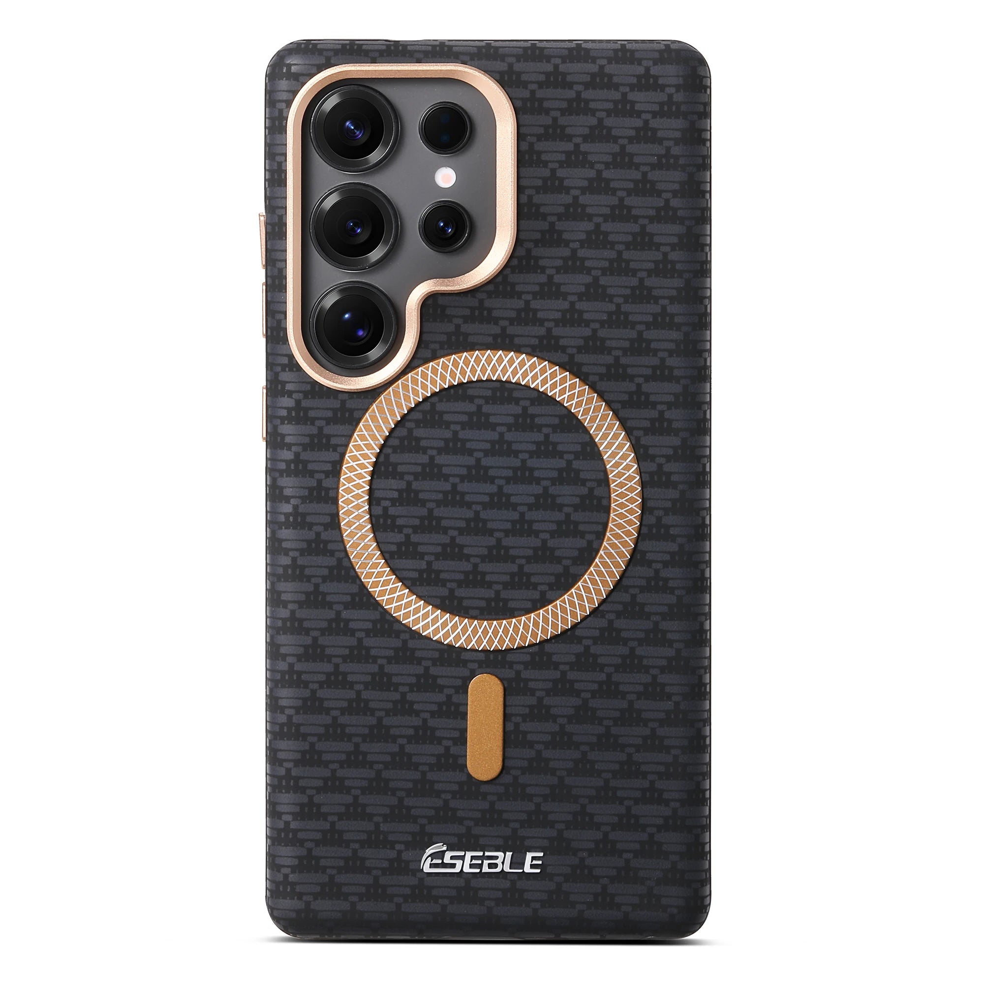 Luxury Magnetic Leather Magsafe Phone Case For Samsung Galaxy S25 S24 Ultra Plus Wireless Charging Alloy Lens Shockproof Cover