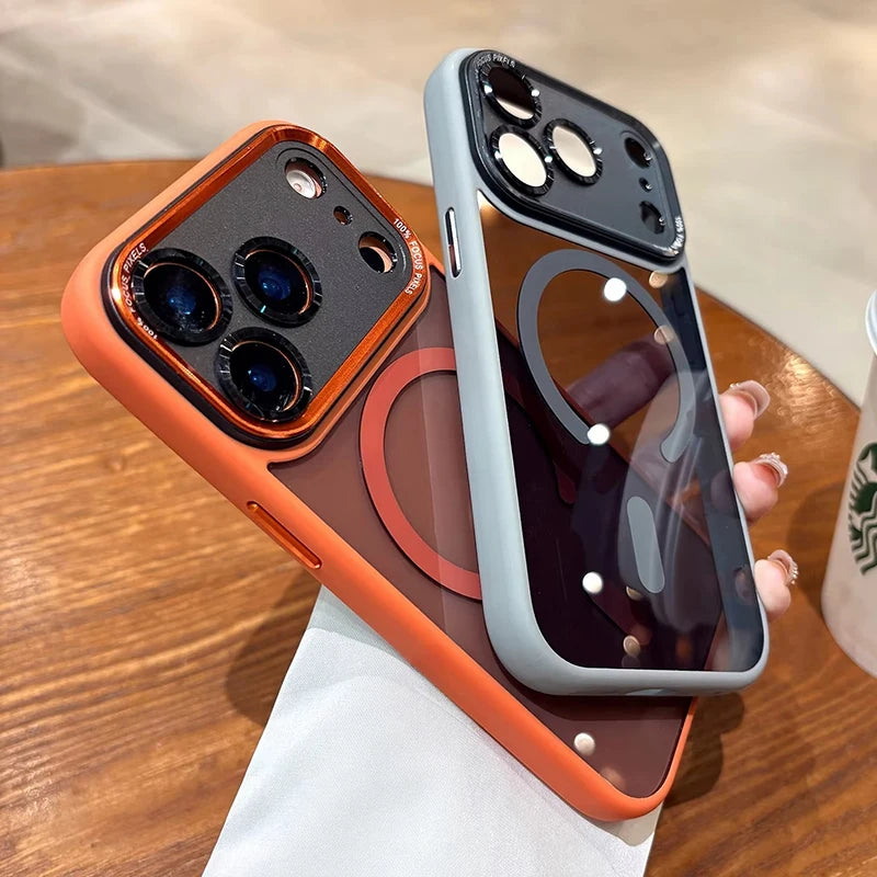 Magnetic Magsafe Clear Bumper Case for iPhone 11–17
