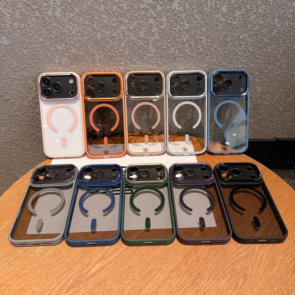 Clear Magnetic Case with Metal Lens Guard