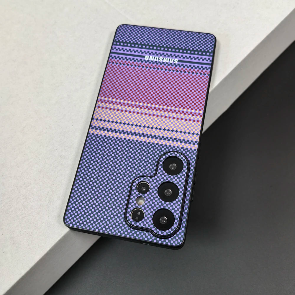 Color Blocking Sunset Pattern For Samsung Galaxy S25 S24 S23 S22 Ultra Case Soft TPU Shockproof  Phone Protective  Back Cover