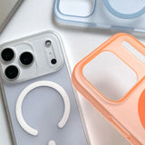 Ultra Thin Frosted PC Hard For Magsafe Magnetic Case For iPhone 17 Air 16 15 14 13 12 Pro Max Plus Shockproof Translucent Cover