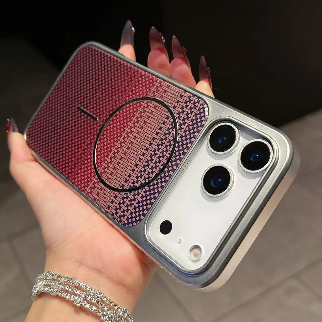 Carbon Fiber Magnetic Armor Case for iPhone 14–17 Series