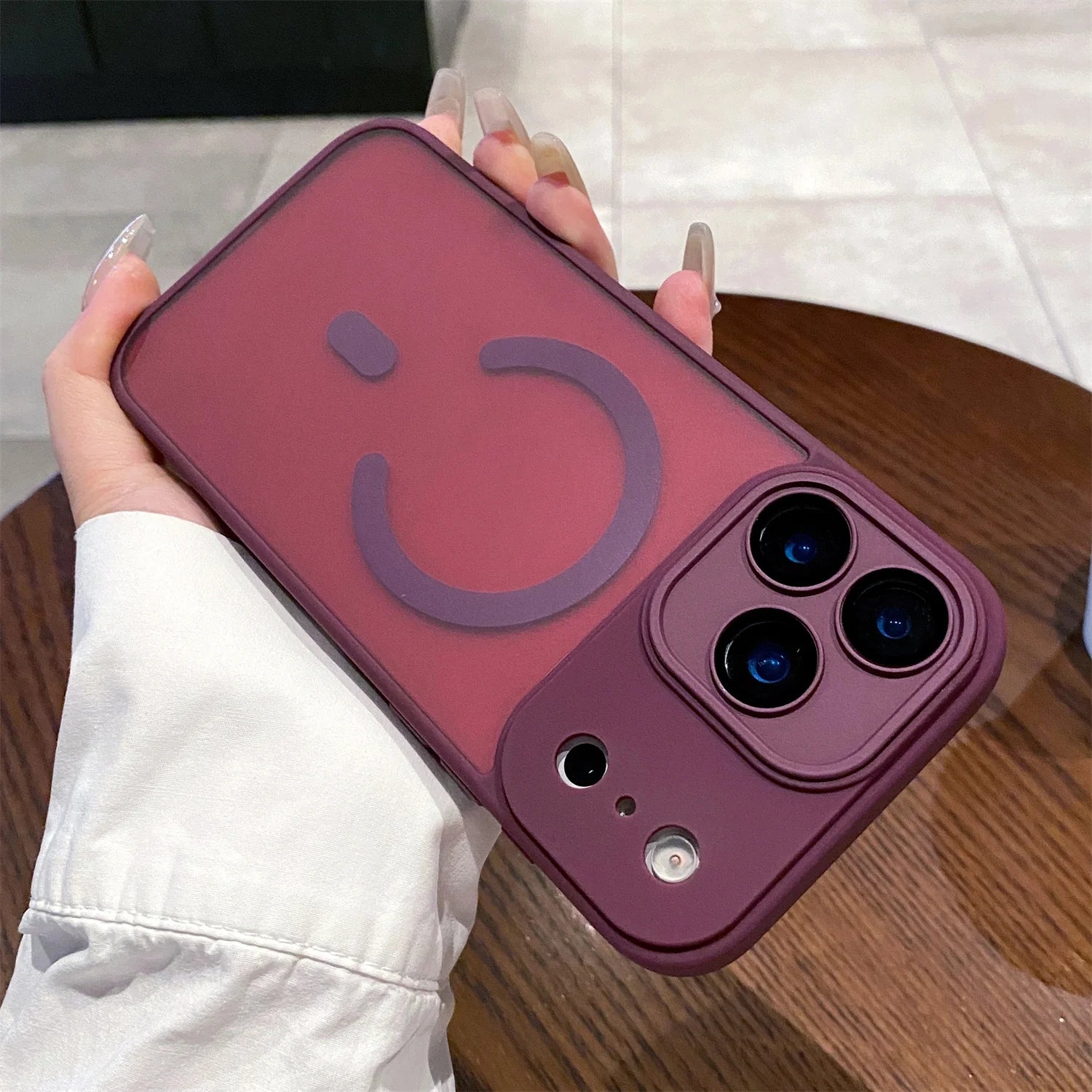 Transparent Magsafe IPhone17 Air Magnetic Shockproof Cover Matte Camera protection Case For iPhone 17 16 15 14Plus 13 12 Pro Max