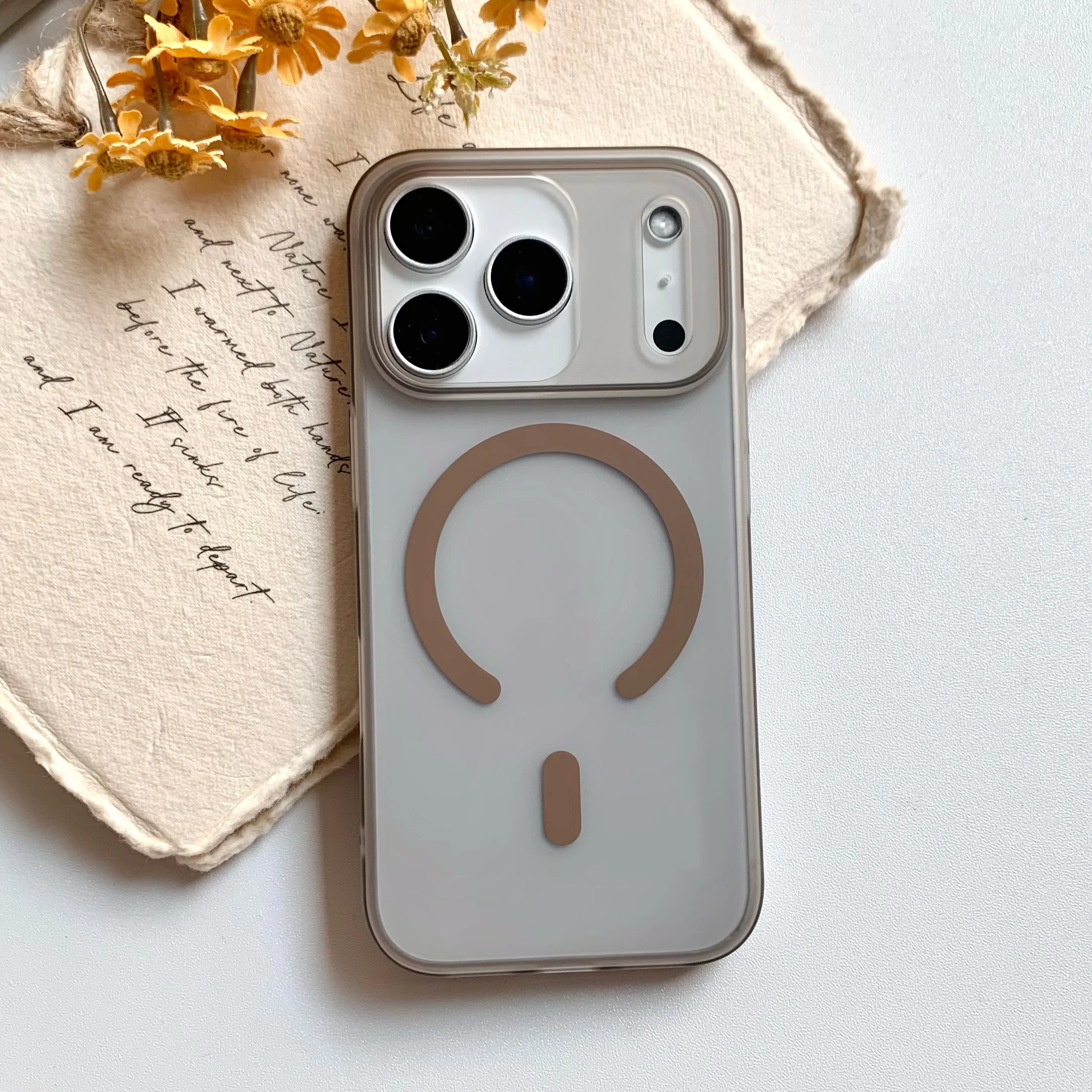 Ultra Thin Frosted PC Hard For Magsafe Magnetic Case For iPhone 17 Air 16 15 14 13 12 Pro Max Plus Shockproof Translucent Cover