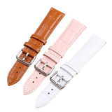 Crocodile Pattern Leather Watch Strap