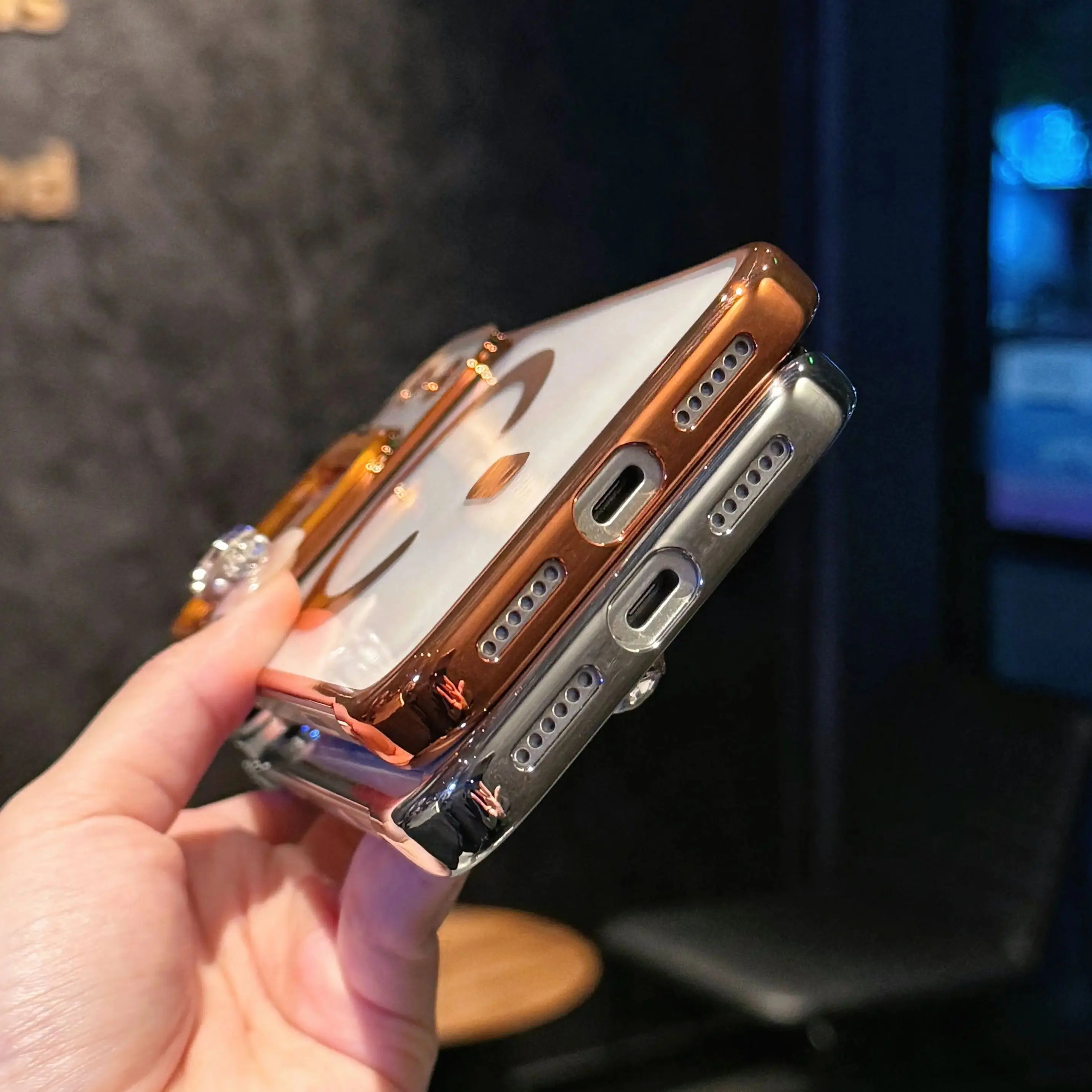Invisible Magnetic Stand Clear Case for iPhone (13–17 Series)