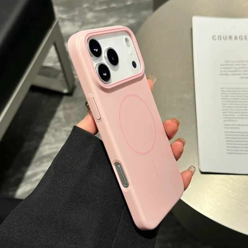 Luxury Matte Hard PC Magsafe Case for iPhone 17AIR 16 15 14 Plus 11 12 13 17 pro Max Shockproof Wireless Charge Magnetic Cover