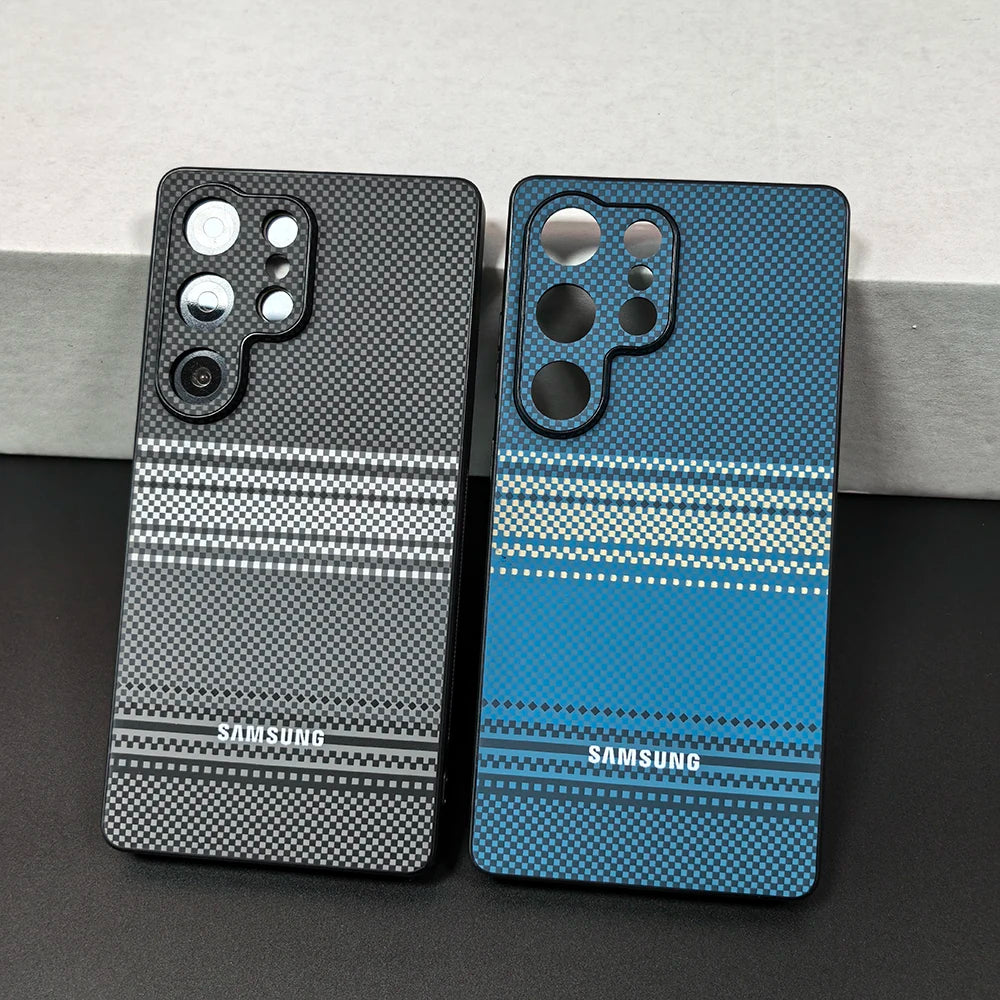 Color Blocking Sunset Pattern For Samsung Galaxy S25 S24 S23 S22 Ultra Case Soft TPU Shockproof  Phone Protective  Back Cover