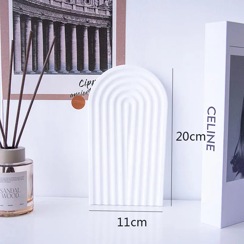 White Wave Texture Photography Tray
