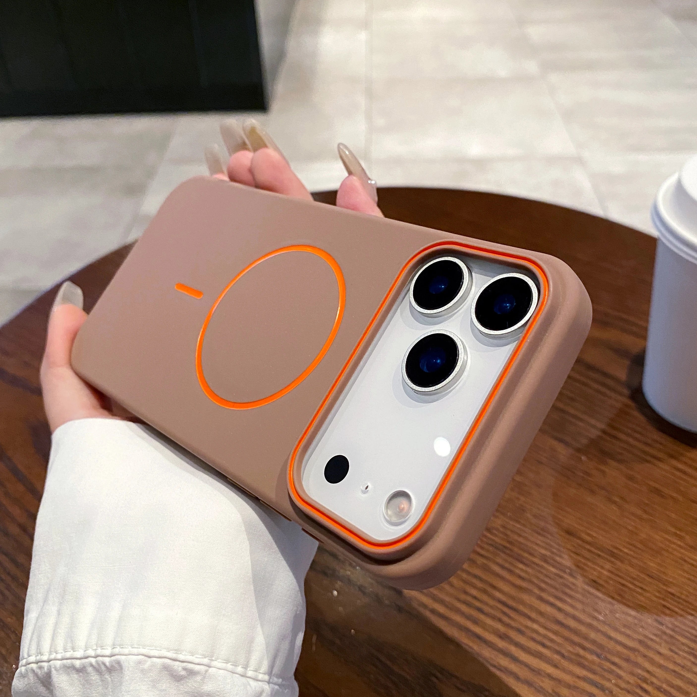 Frosted Magnetic MagSafe Case for iPhone