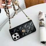 Quilted Wallet Crossbody iPhone Case (11-16 Pro Max/Plus)