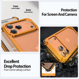Oatsbasf Metal Phone Case for iPhone 17 Pro/Pro Max/17 Air Case Minimalist Support Wireless Charging Ultra-thin Protecitve Case