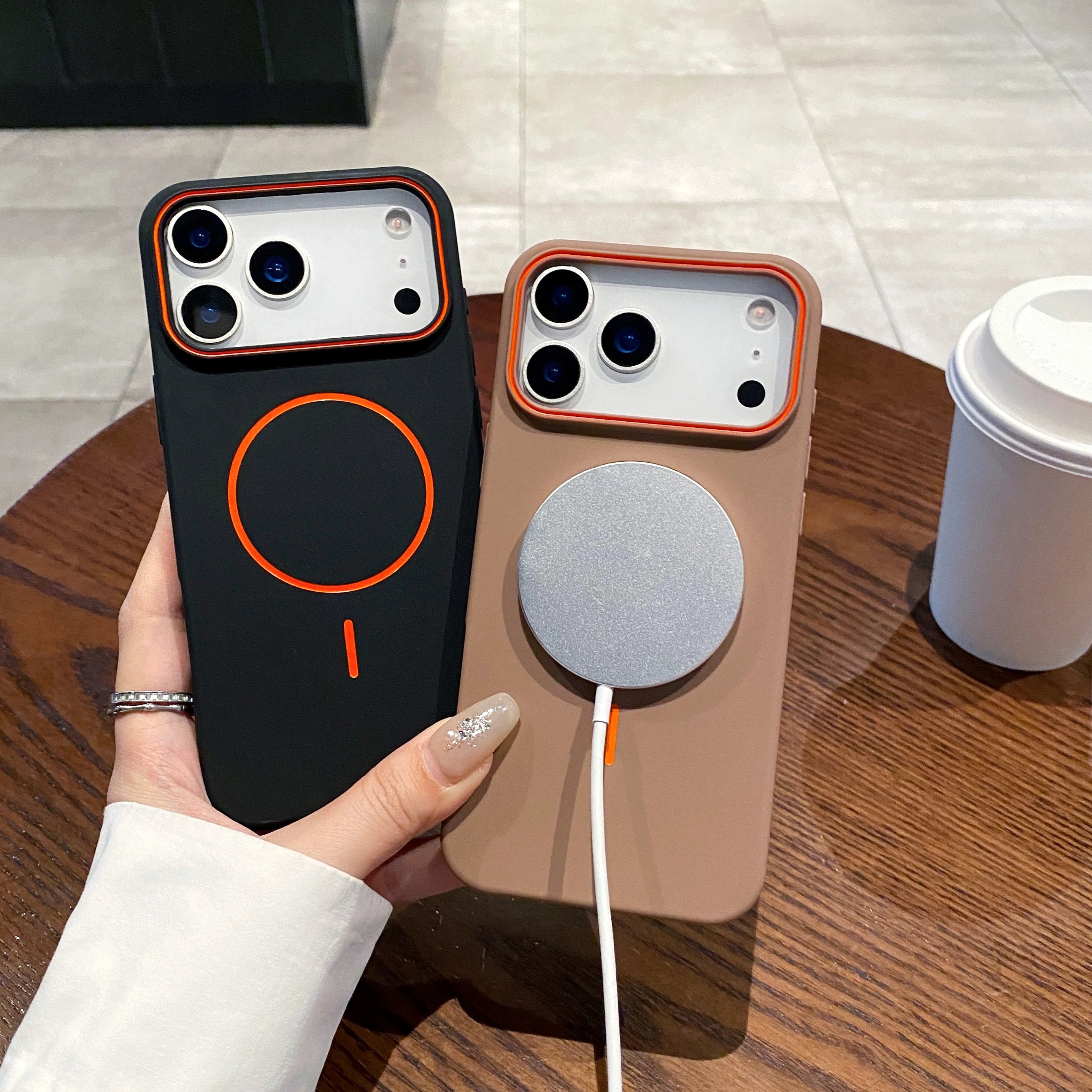 Frosted Magnetic MagSafe Case for iPhone